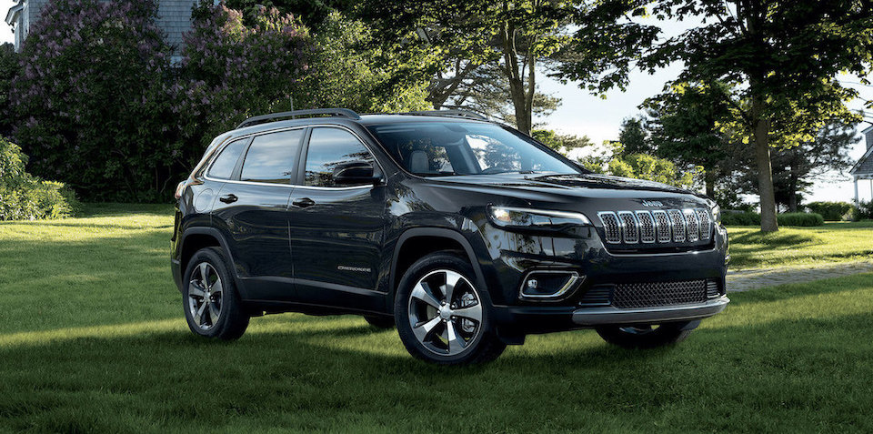 vue trois quart avant du Jeep Cherokee 2022